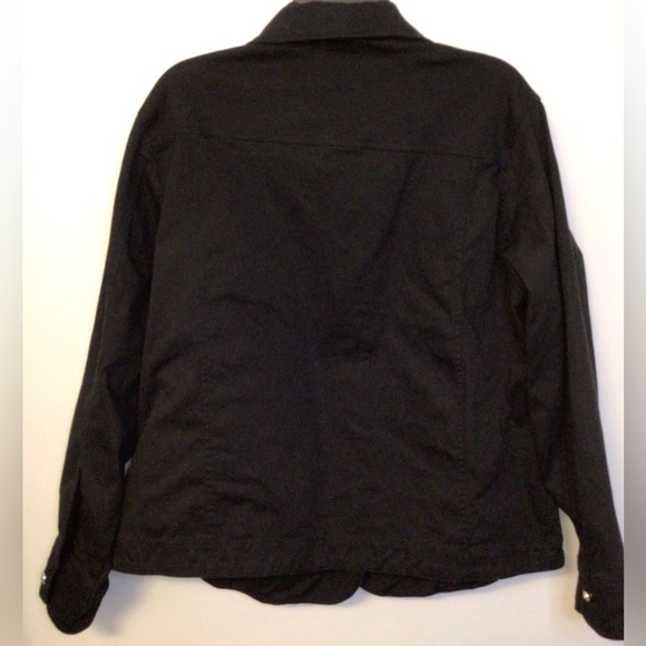 Isaac’s design cotton Lycra black jacket with jeweled buttons size 2XL - Picture 5 of 5